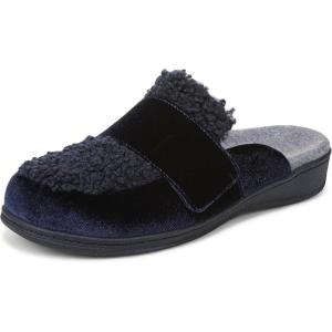Vionic Women’s Gemma Mule Slipper – Comfortable Spa House Slippers That Include Three-Zone Comfort with Orthotic Insole Arch Support, Soft House Shoes for Ladies(Light Pink Curly Shearling)