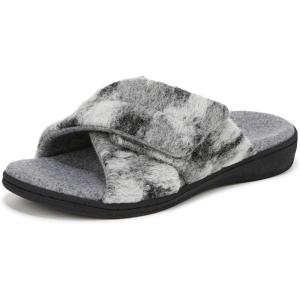 Vionic womens Relax Ii Slides(Gray Multi Cam Felt)