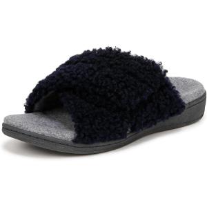 Vionic womens Relax Ii Slides(Navy Blazer Fabric)