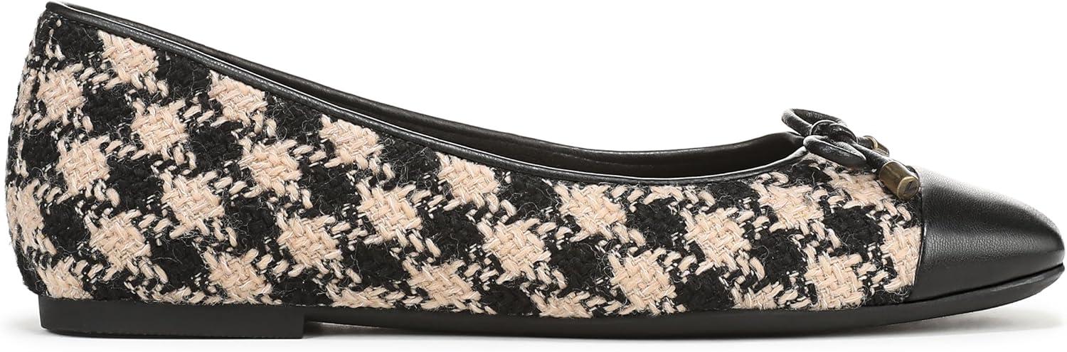 imageVionic Womens Klara Ballet Flat Cameo Rose LeatherBlack Cream