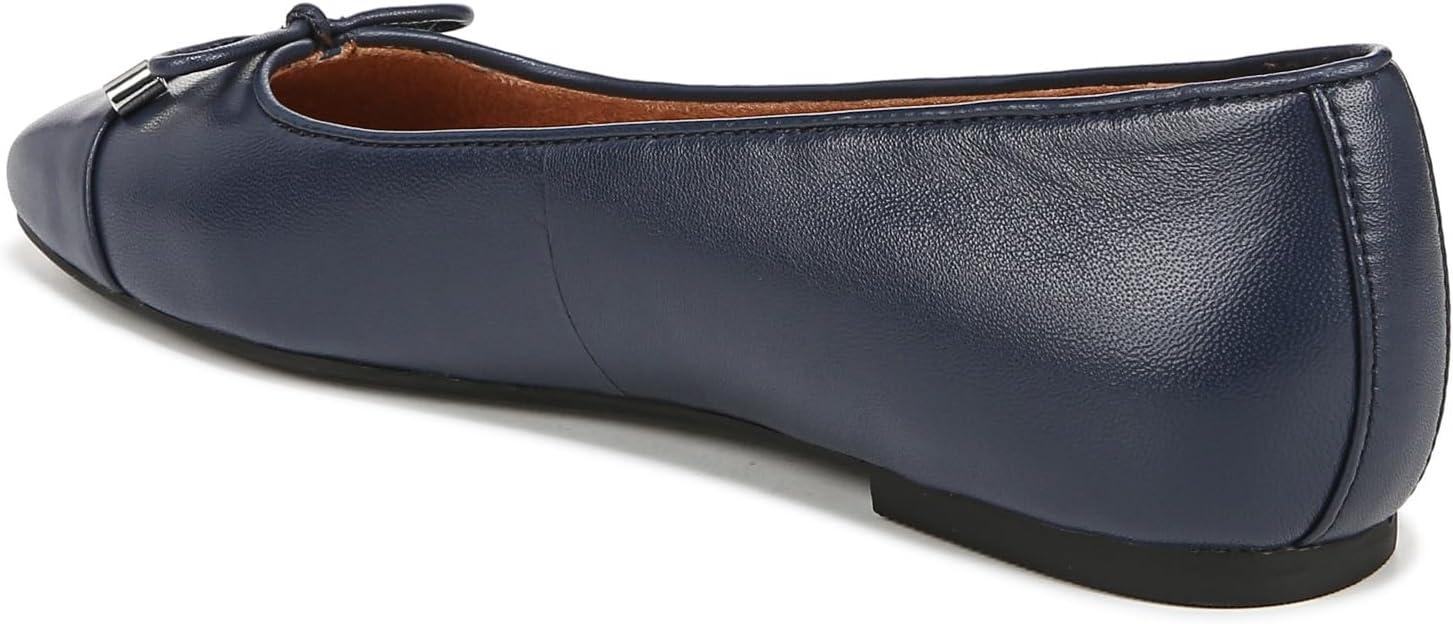 imageVionic Womens Klara Ballet Flat Cameo Rose LeatherNavy Nappa Leather