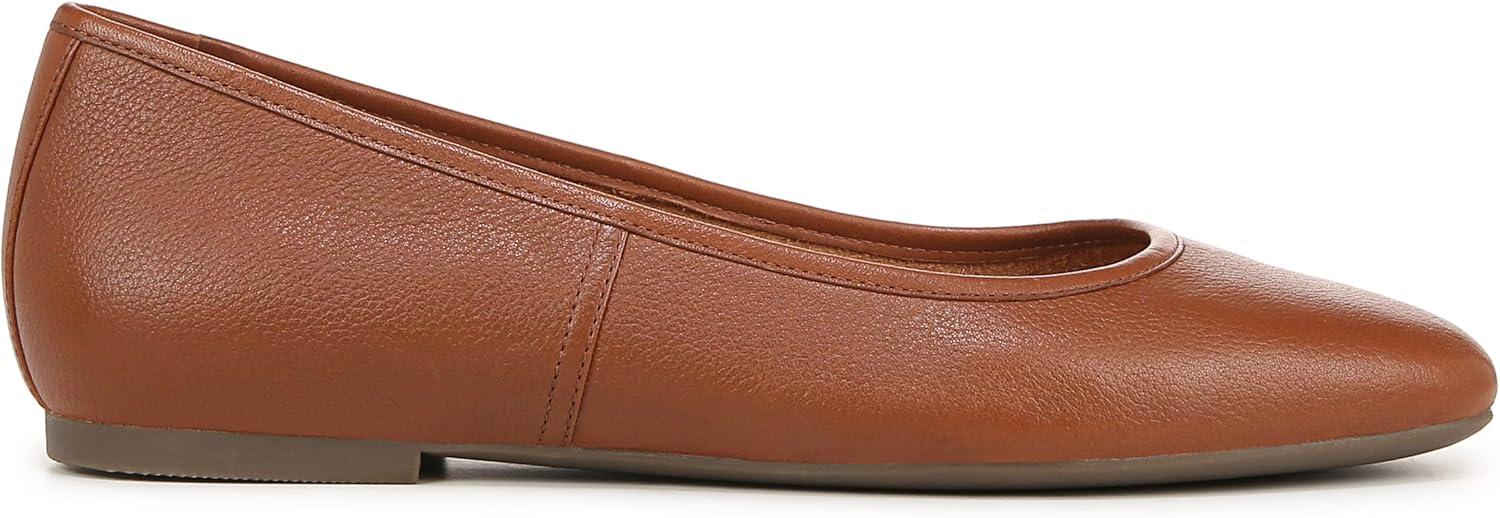 imageVionic Womens Orinda Ballet FlatTan Brown Leather