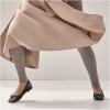Vionic Women’s Klara Ballet Flat, Cameo Rose Leather(Black Leather)