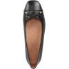 Vionic Women’s Klara Ballet Flat, Cameo Rose Leather(Black Nappa Leather)
