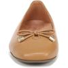Vionic Women’s Klara Ballet Flat, Cameo Rose Leather(Camel Leather)
