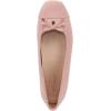 Vionic Women’s Klara Ballet Flat, Cameo Rose Leather(Peach Suede)