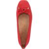 Vionic Women’s Klara Ballet Flat, Cameo Rose Leather(Red Suede)