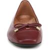 Vionic Women’s Klara Ballet Flat, Cameo Rose Leather(Syrah Burgundy Leather)
