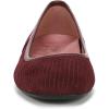 Vionic Women’s Orinda Ballet Flat(Cherry Jubilee Suede)