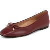 Vionic Women’s Klara Ballet Flat, Cameo Rose Leather(Syrah Burgundy Leather)