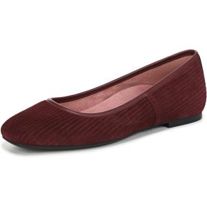 Vionic Women’s Orinda Ballet Flat(Cherry Jubilee Suede)