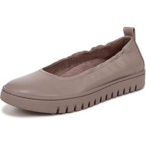 Vionic Womens Uptown Ballet Slip-ons(Magnolia Dusk Grey Leather)