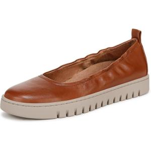 Vionic Womens Uptown Ballet Slip-ons(Tan Leather)