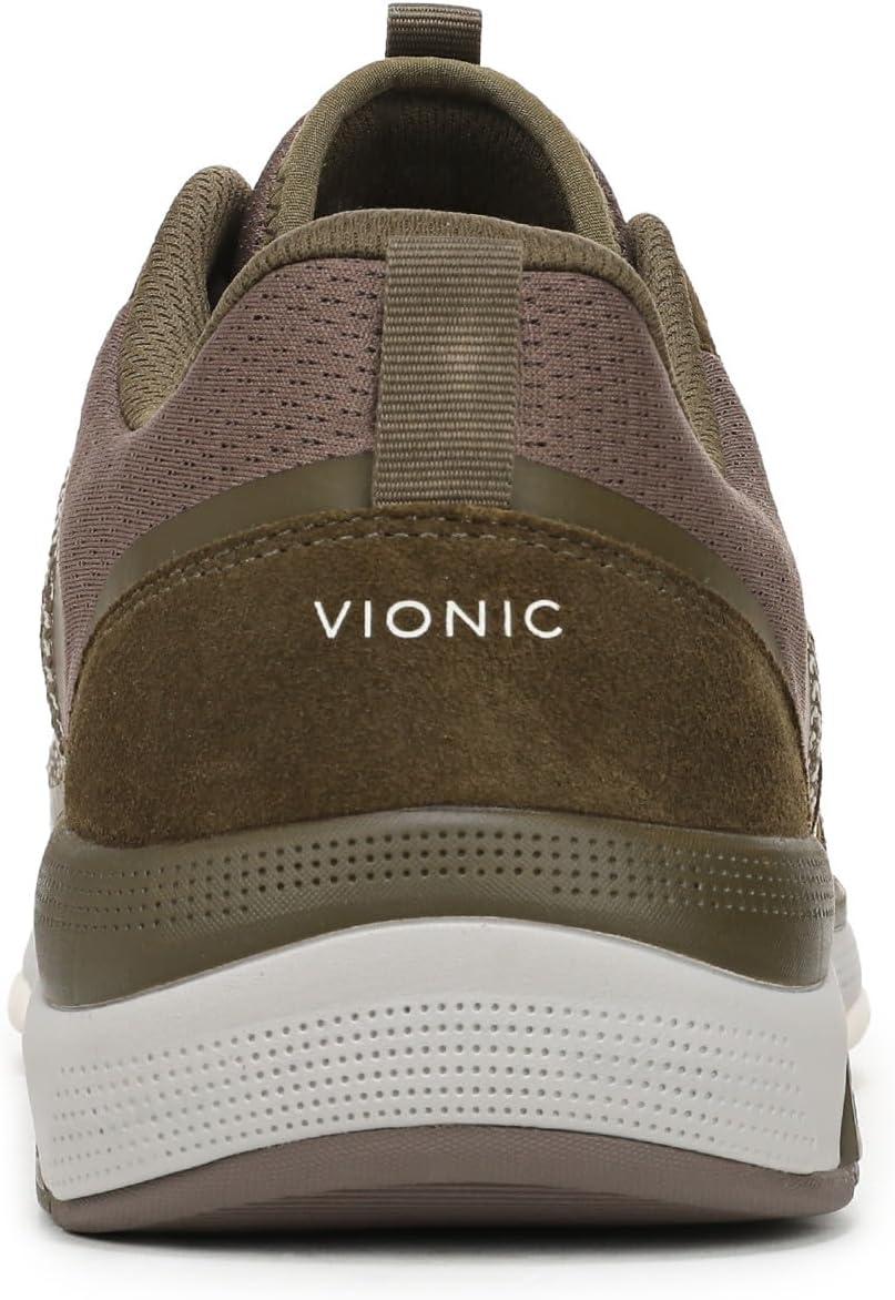 image:imageVionic Mens Walk Strider KnitDark Olive KnitSuede