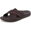 Vionic Men’s Tide Slide(Chocolate Brown Leather)