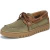 Vionic Men’s Uptown Boat(Olive Multi Nubucks Leather)