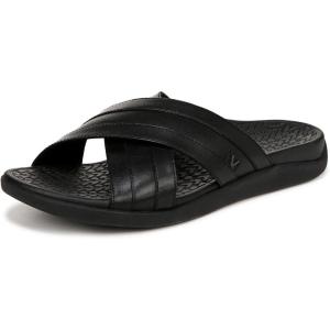 Vionic Men’s Tide Slide(Black Leather)