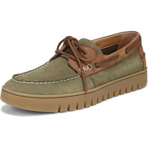 Vionic Men’s Uptown Boat(Olive Multi Nubucks Leather)