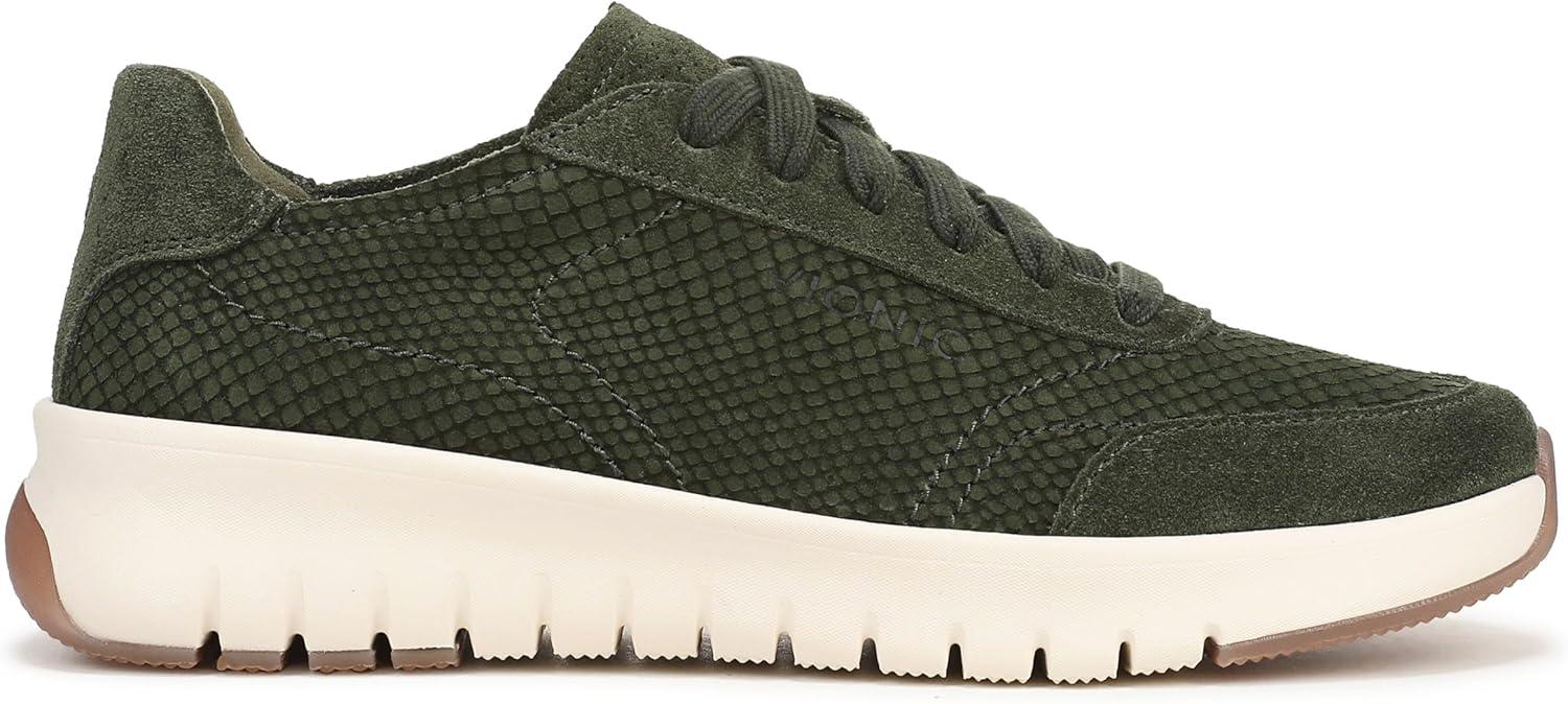 image:imageVionic Womens Uptown SneakerOlive Moss Snake Print Leather