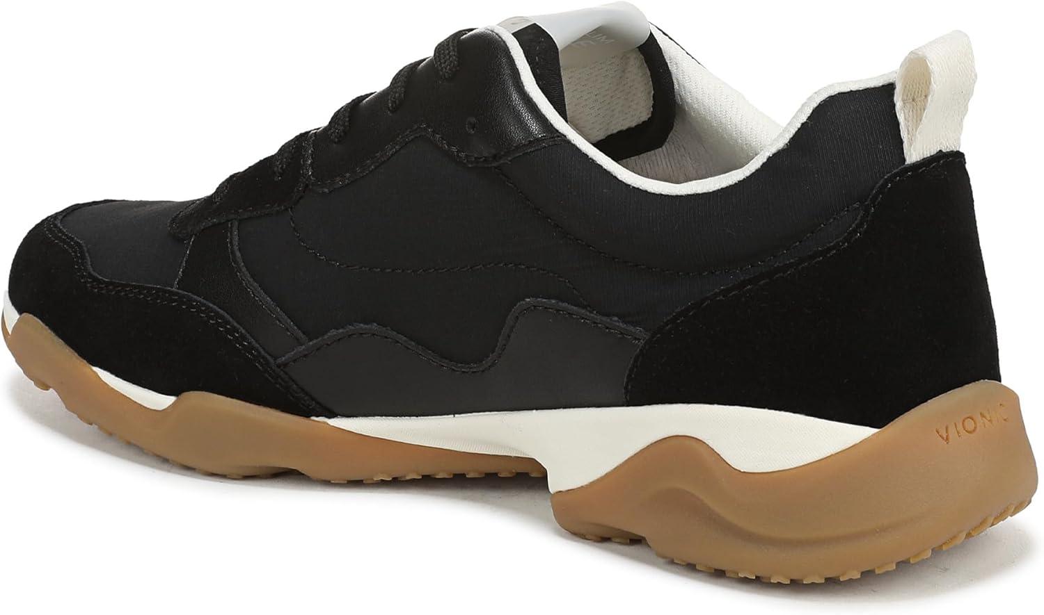 image:imageVionic Womens Walk Slim GlideBlack Leather and Suede