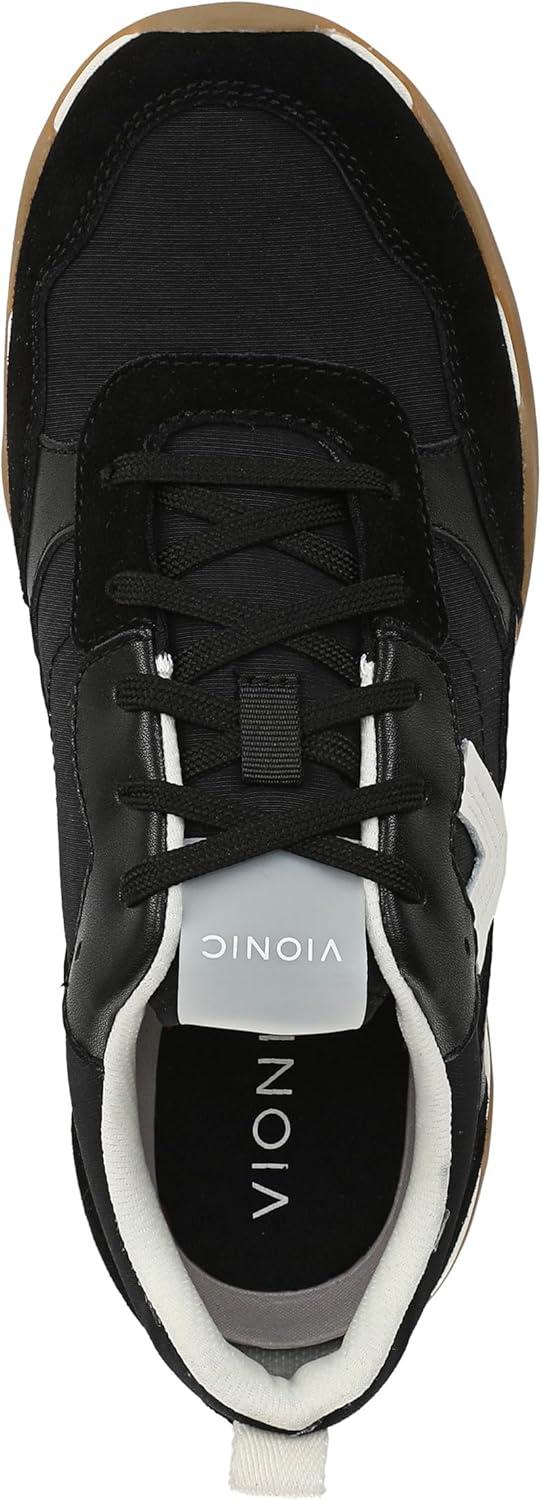 image:imageVionic Womens Walk Slim GlideBlack Leather and Suede