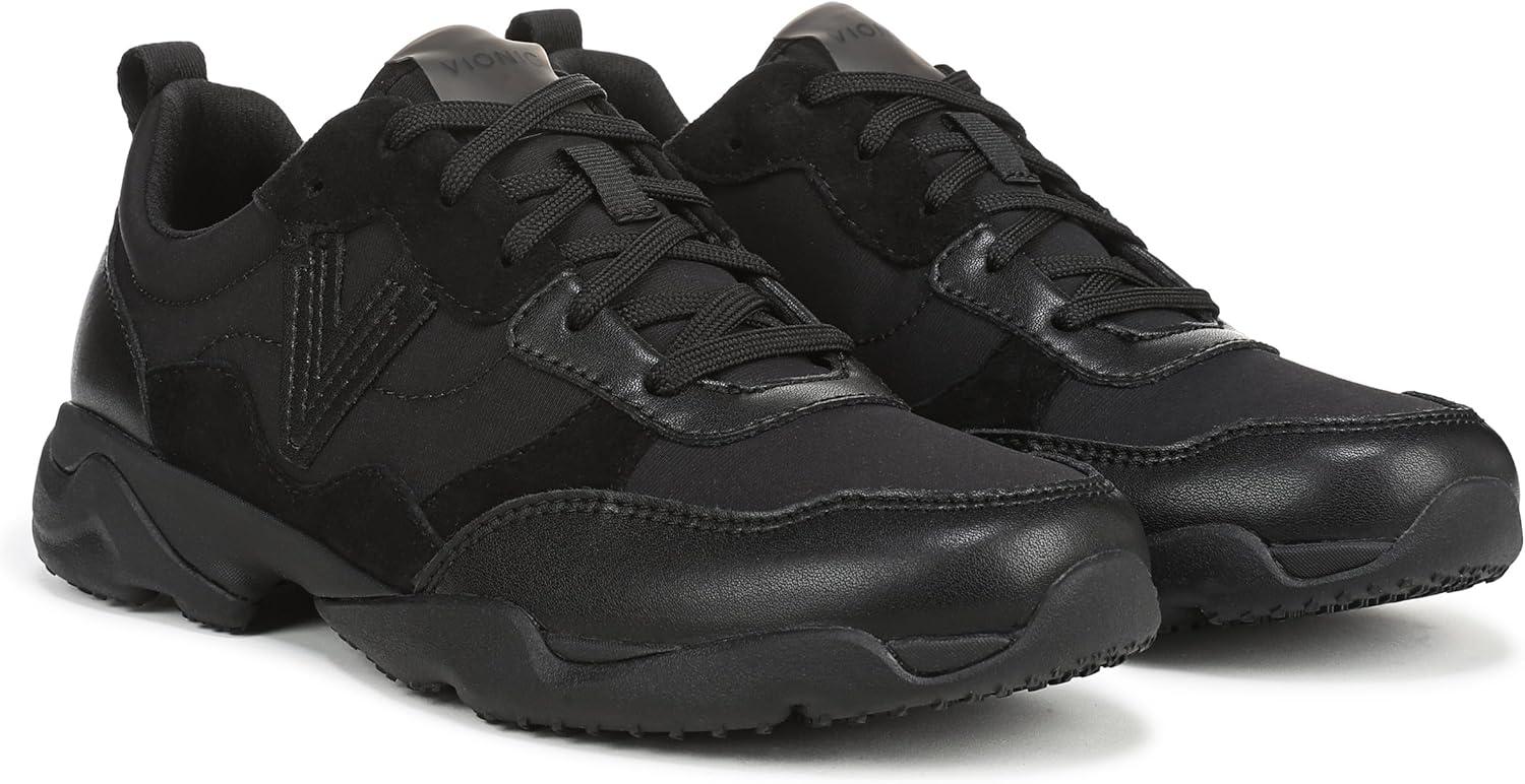 image:imageVionic Womens Walk Slim GlideBlack Nylon Leather