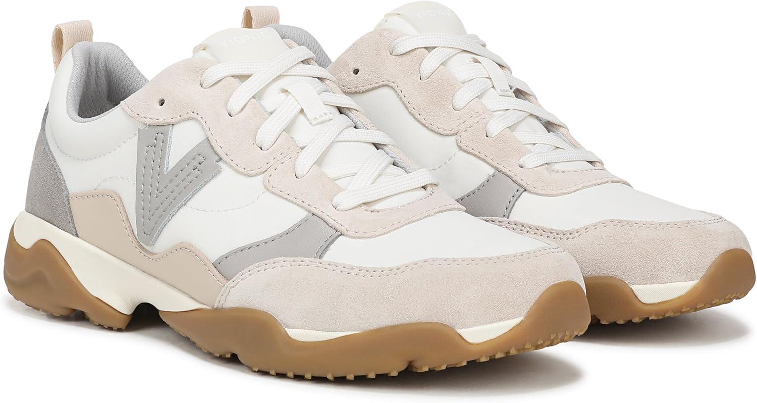 image:imageVionic Womens Walk Slim GlideIvory Leather and Suede