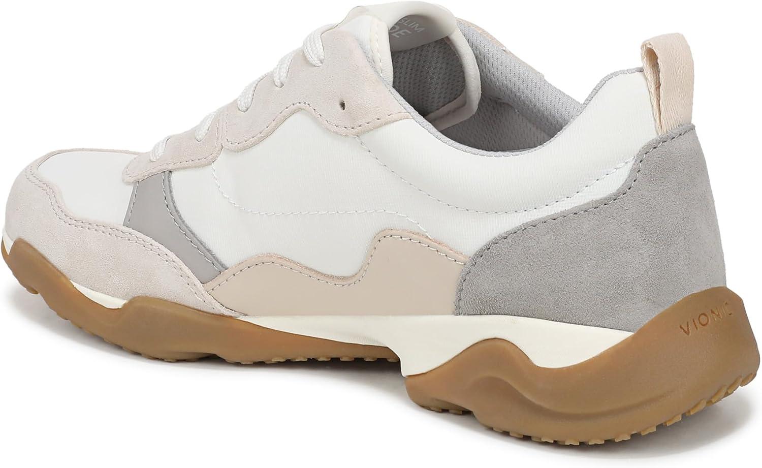 image:imageVionic Womens Walk Slim GlideIvory Leather and Suede