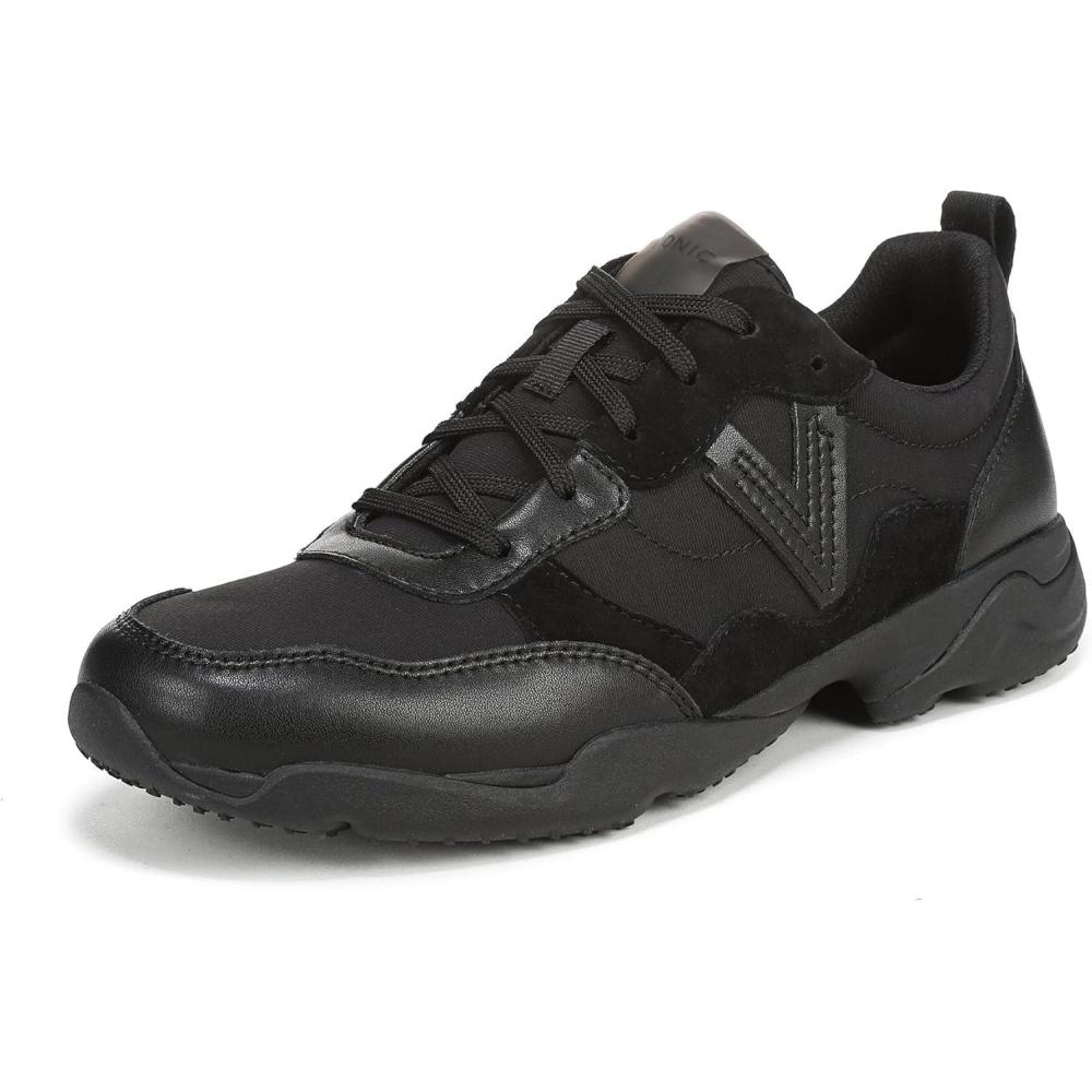 image:imageVionic Womens Walk Slim GlideBlack Nylon Leather