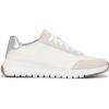 Vionic Women’s Uptown Sneaker(Ivory/Silver Leather and Suede)