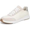 Vionic Women’s Uptown Sneaker(Ivory/Silver Leather and Suede)