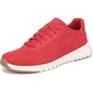 Vionic Women’s Uptown Sneaker(Varsity Red Suede/Leather)