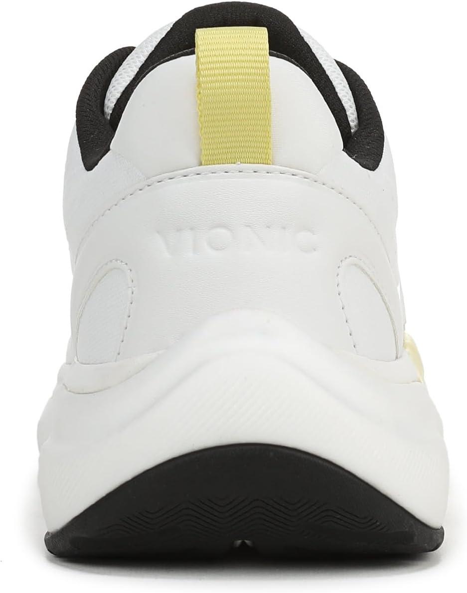 image:imageVionic Womens Walk QuestWhiteBlack Leather and Knit