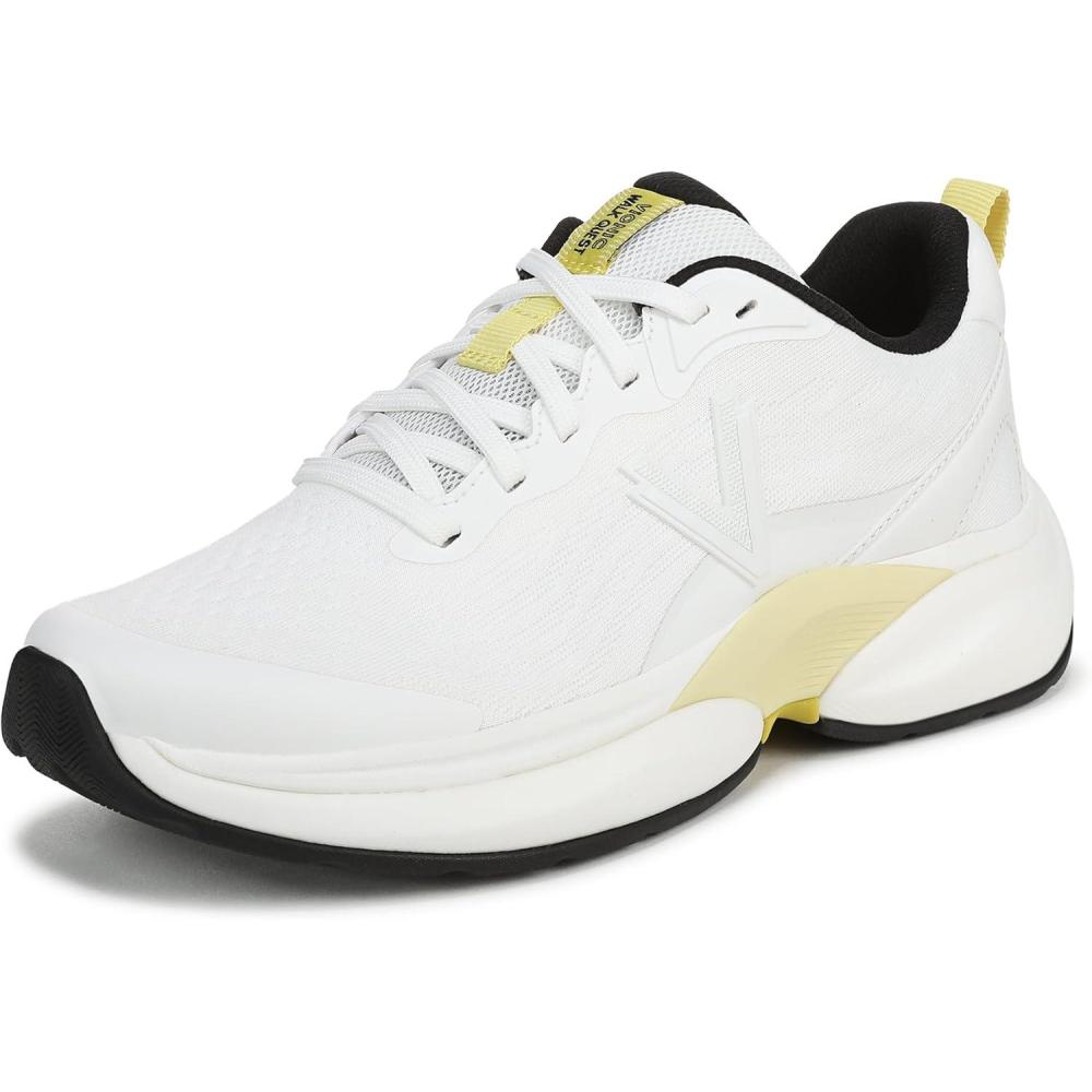 image:imageVionic Womens Walk QuestWhiteBlack Leather and Knit