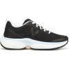 Vionic Womens Walk Quest(Black Faux Leather and Knit)