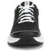 Vionic Womens Walk Quest(Black Faux Leather and Knit)
