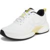 Vionic Womens Walk Quest(White/Black Leather and Knit)