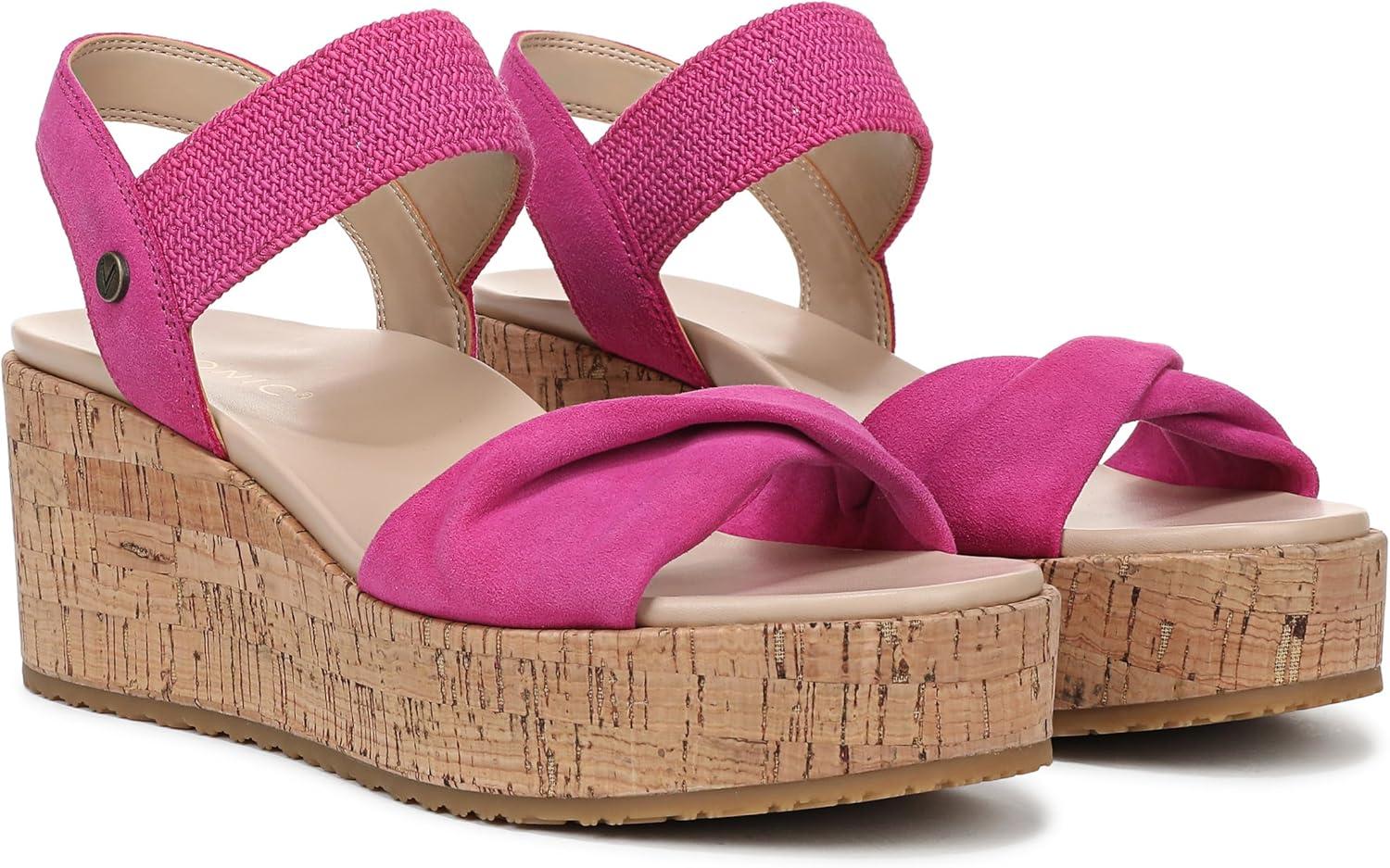 image:imageVionic Womens DarlaRose Violet Pink Leather and Suede