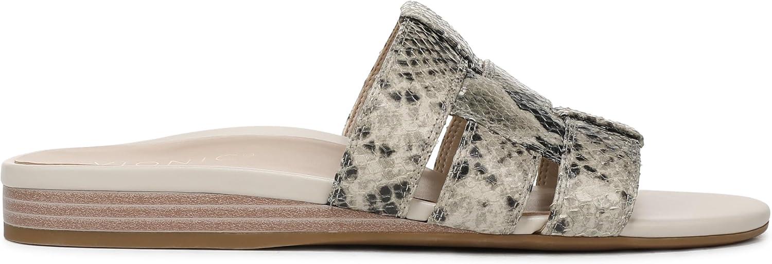 image:imageVionic womens GlendoraCream Snake Embossed Leather