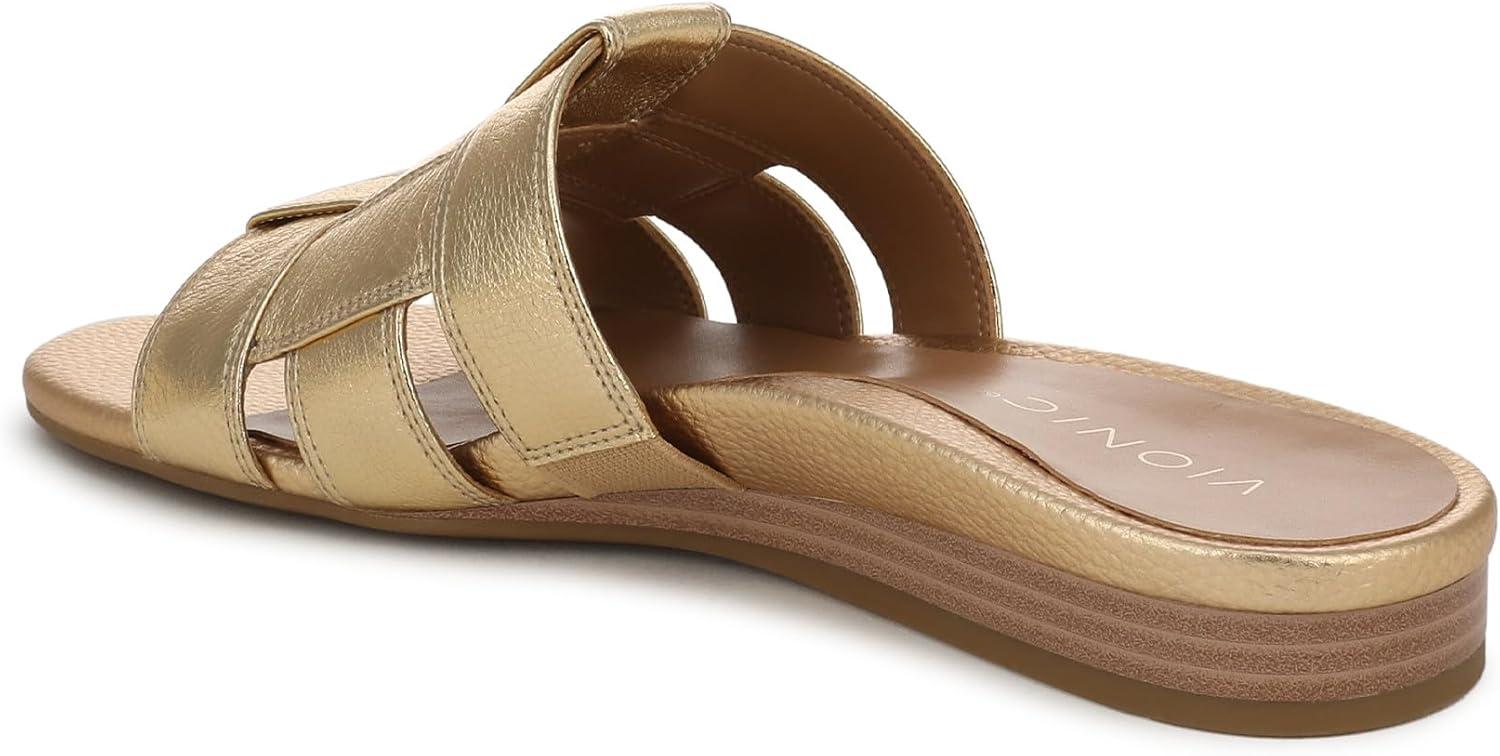 image:imageVionic womens GlendoraGold Metallic Leather