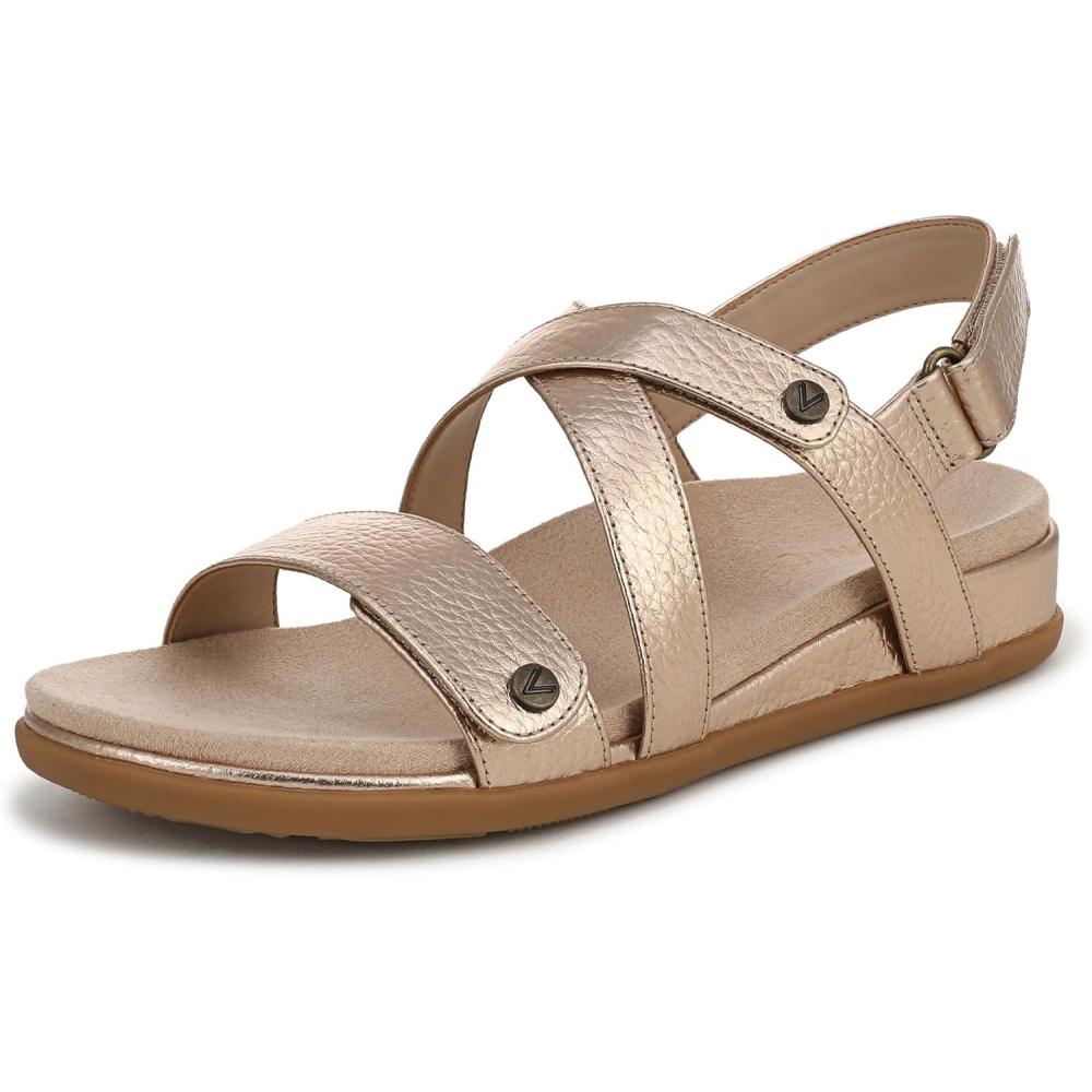 image:imageVionic womens Cypress Strappy SandalsBronze Leather
