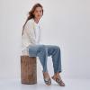 Vionic womens Etna(Cream Snake Embossed Leather)