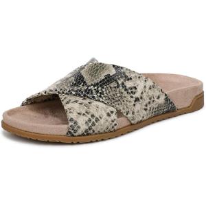 Vionic womens Etna(Cream Snake Embossed Leather)