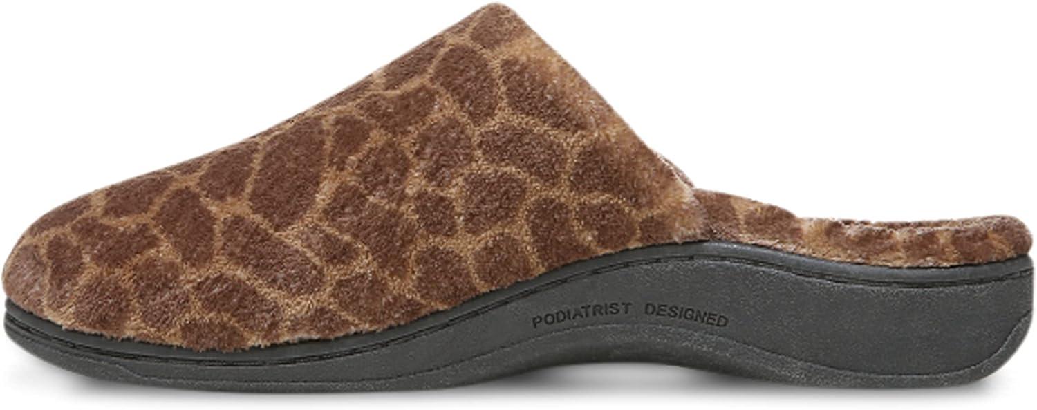 image:imageVionic Womens Gemma Mule Slipper Comfortable Spa House Slippers That Include ThreeZone Comfort with Orthotic Insole Arch Support Soft House Shoes for LadiesBrownie Giraffe