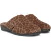 Vionic Women’s Gemma Mule Slipper – Comfortable Spa House Slippers That Include Three-Zone Comfort with Orthotic Insole Arch Support, Soft House Shoes for Ladies(Brownie Giraffe)