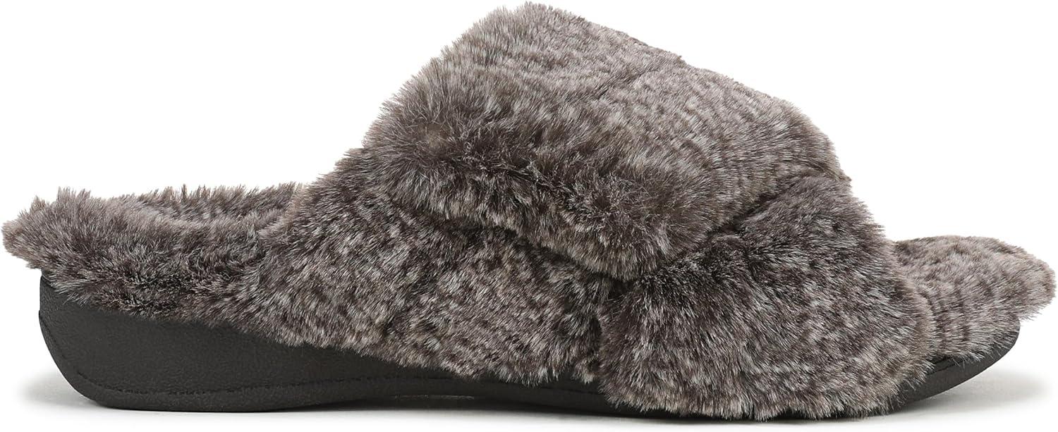 image:imageVionic womens Relax Ii SlidesDark Brown Faux Fur