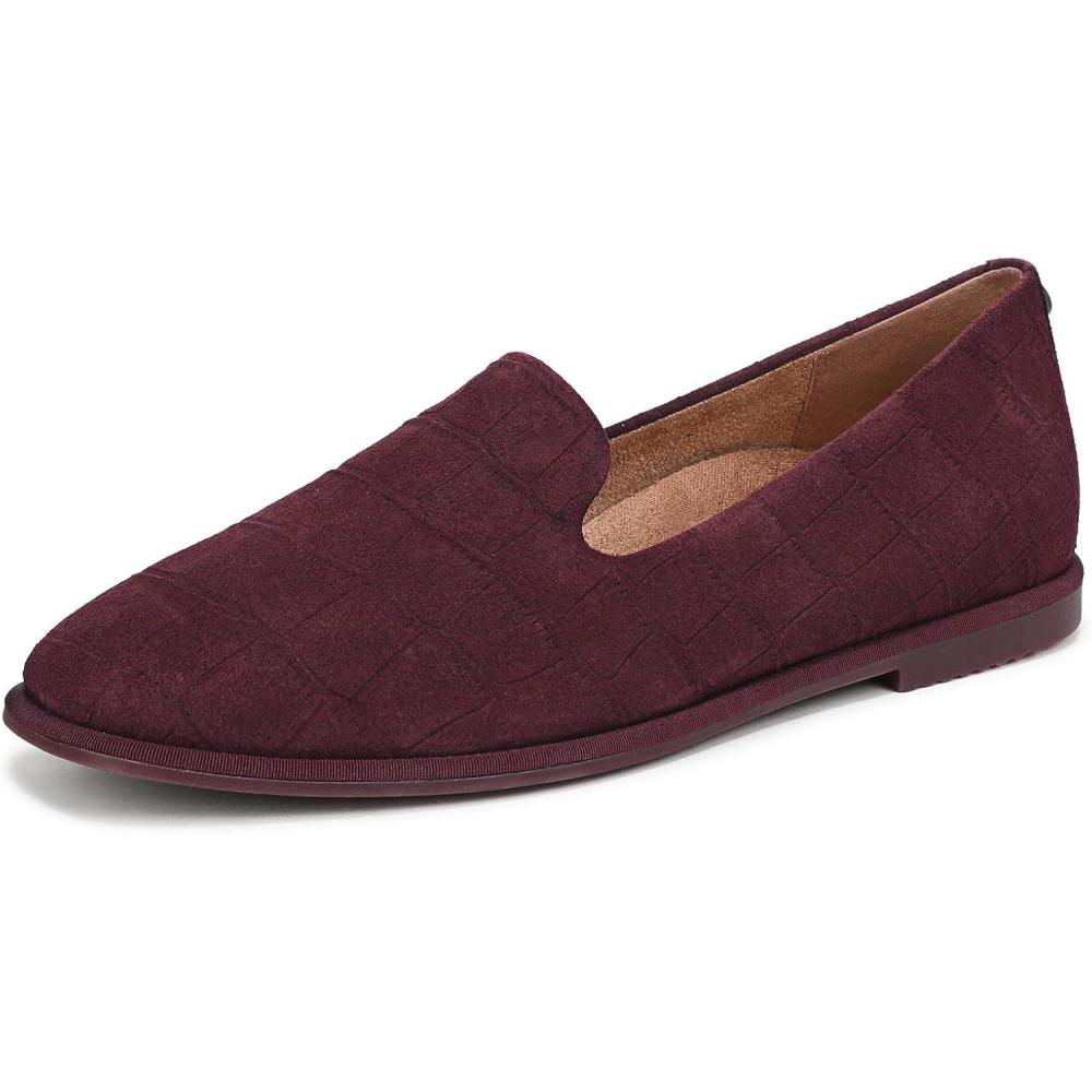 image:imageVionic Womens Willa 20 LoaferMoc ShoesCherry Jubilee Suede Leather