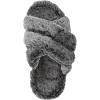 Vionic womens Relax Ii Slides(Dark Grey Faux Fur)