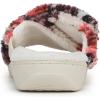 Vionic womens Relax Ii Slides(Ivory Floral Faux Fur)