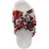 Vionic womens Relax Ii Slides(Ivory Floral Faux Fur)